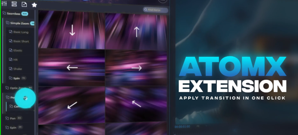 1500+Transitions with ATOMX Premiere pro