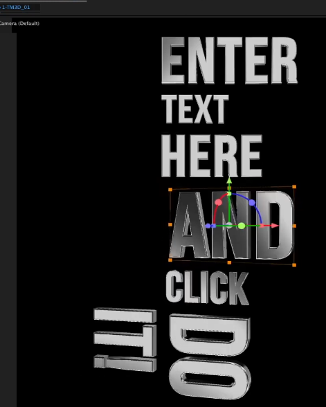 Type Monkey 3d Text for after effects